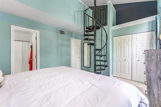 2809 W Platt St Unit 6, Tampa, FL 33609 - carpeted bedroom featuring a closet