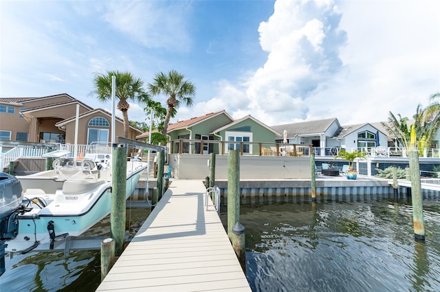 835 Symphony Isles Blvd, Apollo Beach, FL 33572 - dock area featuring a water view and boat lift