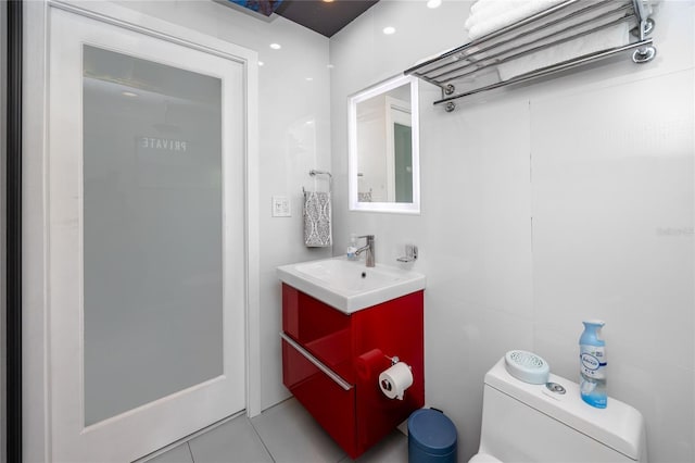 4050 4th St N Unit 116, Saint Petersburg, FL 33703 - bathroom with vanity and tile patterned floors
