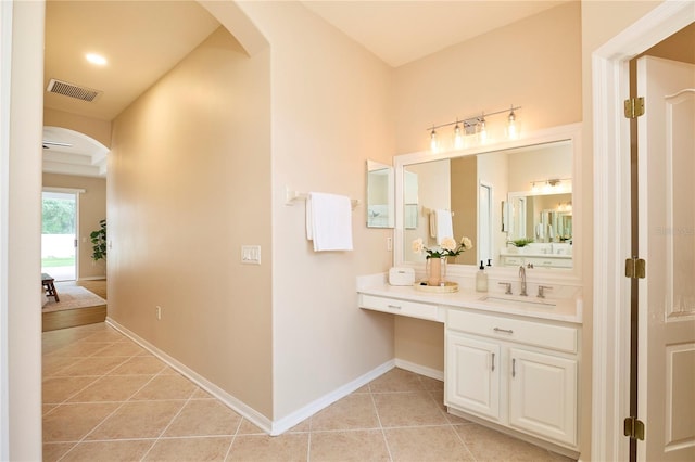 15412 Carrillon Estates Blvd, Tampa, FL 33625 - bathroom featuring tile patterned flooring and vanity