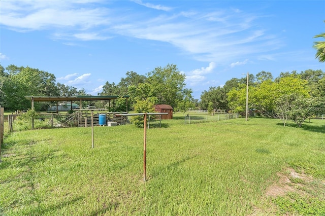 235 Old Welcome Rd, Lithia, FL 33547 - view of yard featuring an outdoor structure