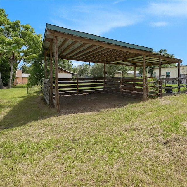 235 Old Welcome Rd, Lithia, FL 33547 - view of car parking with a carport and an exterior structure