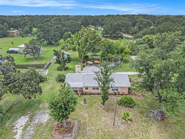 235 Old Welcome Rd, Lithia, FL 33547 - aerial view of property and surrounding area with a heavily wooded area
