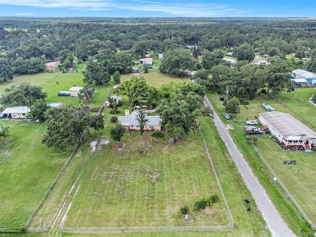 235 Old Welcome Rd, Lithia, FL 33547 - aerial view of property and surrounding area with a heavily wooded area