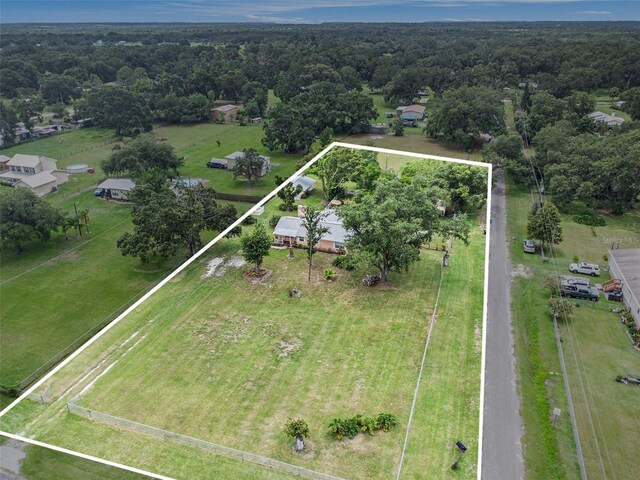 235 Old Welcome Rd, Lithia, FL 33547 - view of property location featuring property boundaries highlighted and rural landscape