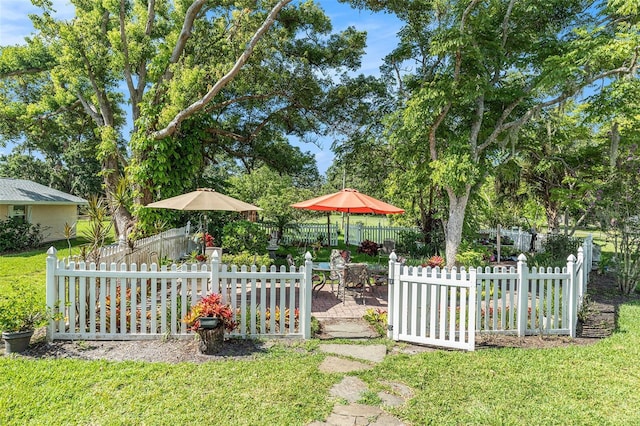 235 Old Welcome Rd, Lithia, FL 33547 - fenced yard with a patio