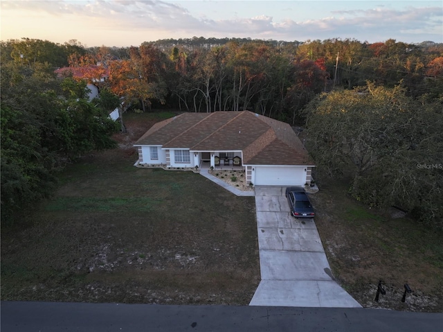 270 Planter Rd, Spring Hill, FL 34606 - view from above of property featuring a forest