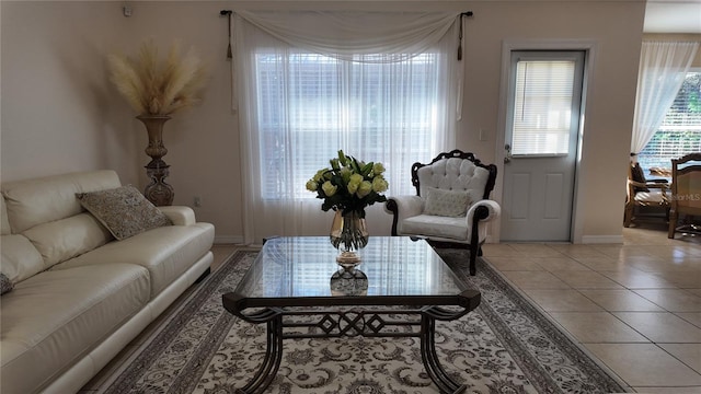 270 Planter Rd, Spring Hill, FL 34606 - living area with baseboards and light tile patterned floors