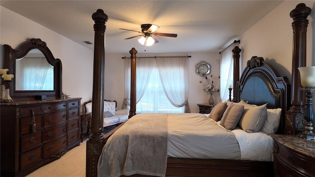270 Planter Rd, Spring Hill, FL 34606 - bedroom featuring light colored carpet and ceiling fan