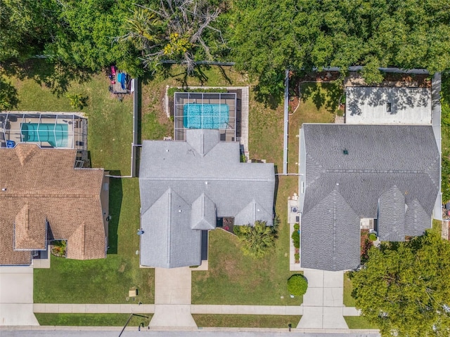 10032 Basin St, New Port Richey, FL 34655 - aerial view of a pool