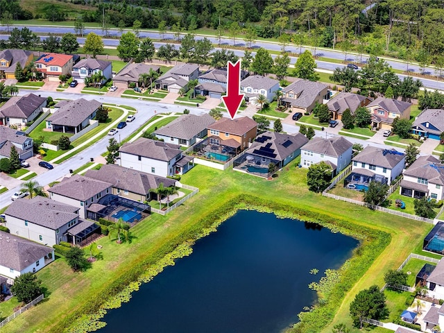 1601 Fox Grape Loop, Lutz, FL 33558 - aerial view of residential area featuring a nearby body of water