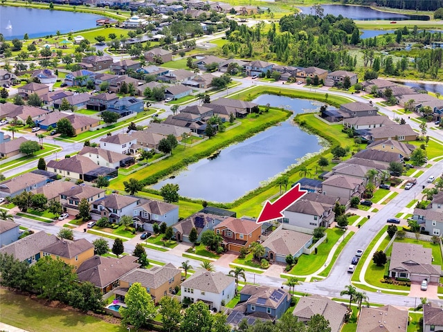 1601 Fox Grape Loop, Lutz, FL 33558 - aerial view of residential area featuring a nearby body of water