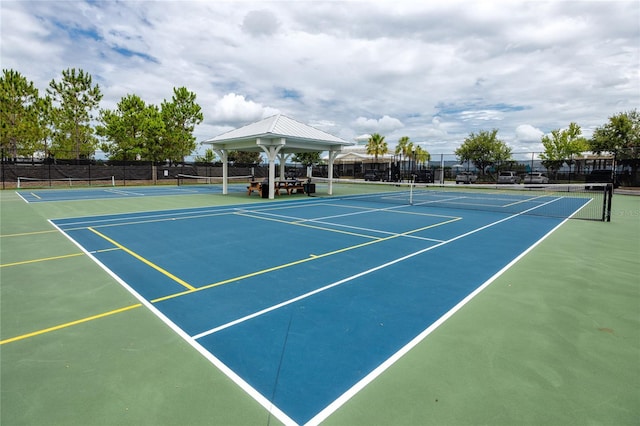 1601 Fox Grape Loop, Lutz, FL 33558 - view of tennis court featuring community basketball court and a gazebo