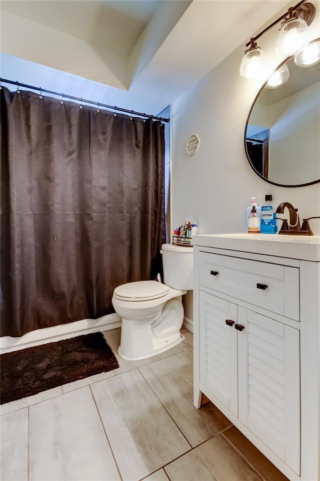 7320 Hideaway Trl, New Port Richey, FL 34655 - full bathroom with vanity and a shower with shower curtain