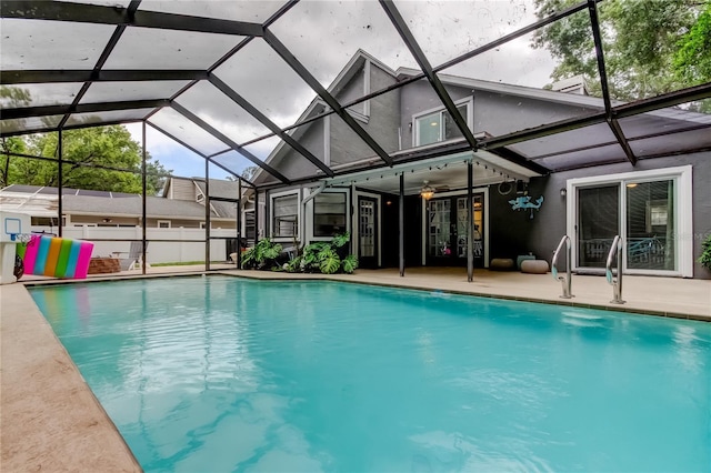 7320 Hideaway Trl, New Port Richey, FL 34655 - swimming pool with a patio and a lanai