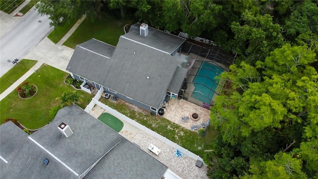 7320 Hideaway Trl, New Port Richey, FL 34655 - bird's eye view of a pool