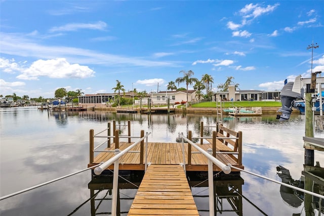 4252 Floramar Ter, New Port Richey, FL 34652 - dock with a water view and a residential view