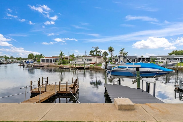 4252 Floramar Ter, New Port Richey, FL 34652 - dock area featuring a water view