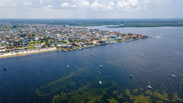 4252 Floramar Ter, New Port Richey, FL 34652 - aerial view of residential area with a large body of water