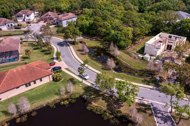 7849 Marsh Pointe Dr, Tampa, FL 33635 - bird's eye view of a heavily wooded area and a nearby body of water