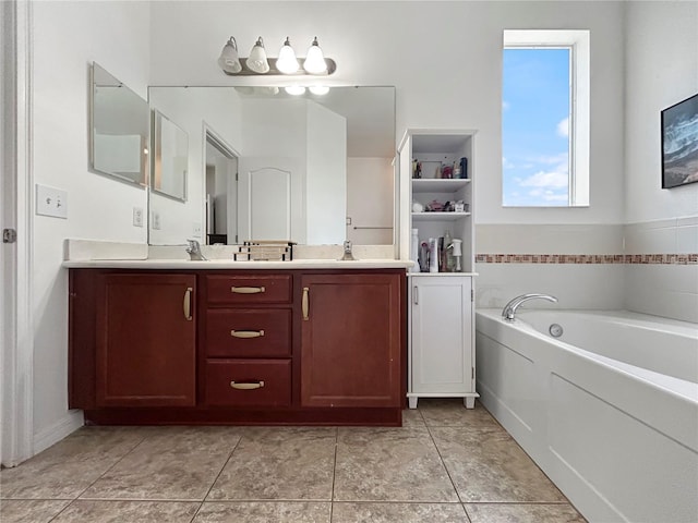 4079 Pacente Loop, Wesley Chapel, FL 33543 - full bath featuring double vanity and a bath