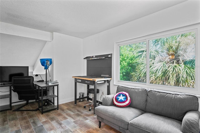 2095 Sunset Point Rd Unit 2201, Clearwater, FL 33765 - office area with wood finished floors and baseboards