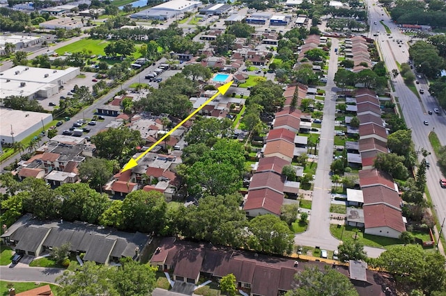 2095 Sunset Point Rd Unit 2201, Clearwater, FL 33765 - aerial view of property and surrounding area with nearby suburban area