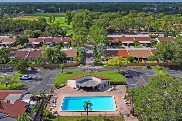 2095 Sunset Point Rd Unit 2201, Clearwater, FL 33765 - bird's eye view of a pool