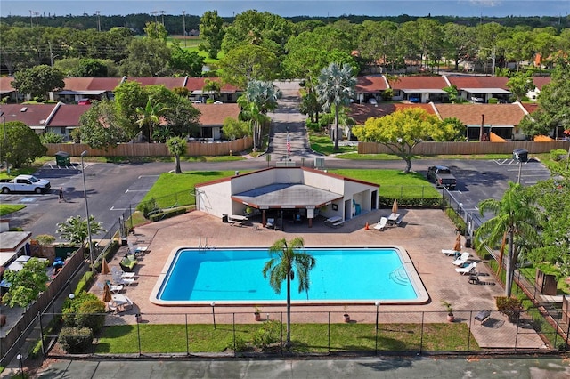 2095 Sunset Point Rd Unit 2201, Clearwater, FL 33765 - community pool featuring a residential view