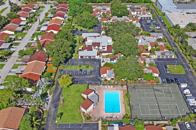 2095 Sunset Point Rd Unit 2201, Clearwater, FL 33765 - aerial view of property and surrounding area with nearby suburban area