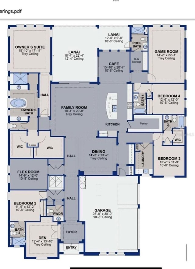 2839 Cordoba Ranch Blvd, Lutz, FL 33559 - view of property floor plan