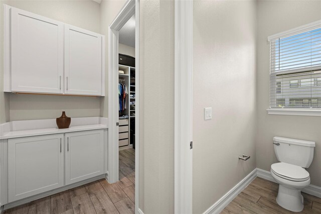 2839 Cordoba Ranch Blvd, Lutz, FL 33559 - bathroom featuring wood finished floors and a walk in closet