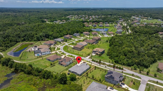 2839 Cordoba Ranch Blvd, Lutz, FL 33559 - aerial view of property's location featuring nearby suburban area and a large body of water