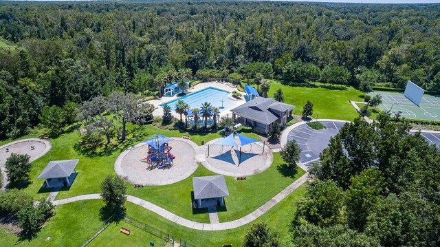 2839 Cordoba Ranch Blvd, Lutz, FL 33559 - drone / aerial view of a heavily wooded area