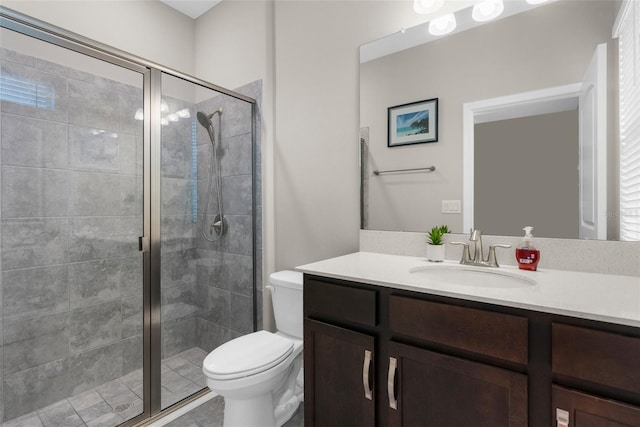 11597 Weaver Hollow Rd, New Port Richey, FL 34654 - bathroom featuring vanity and a stall shower