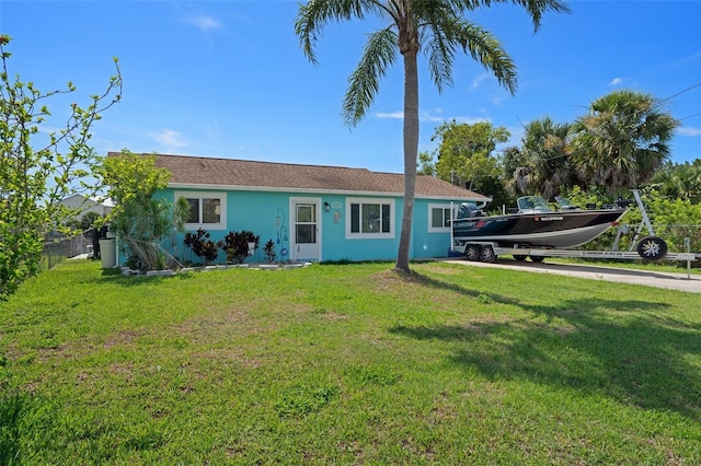 3243 Azalea Dr, Hernando Beach, FL 34607 - ranch-style home with stucco siding and concrete driveway