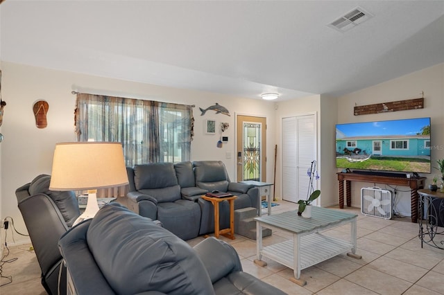 3243 Azalea Dr, Hernando Beach, FL 34607 - living room featuring light tile patterned flooring