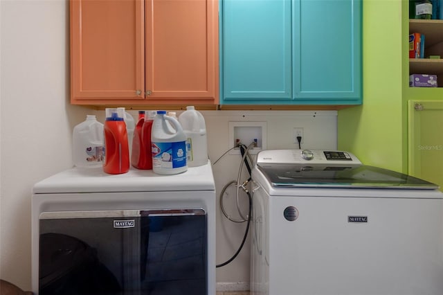3243 Azalea Dr, Hernando Beach, FL 34607 - laundry room with washer and dryer and cabinet space