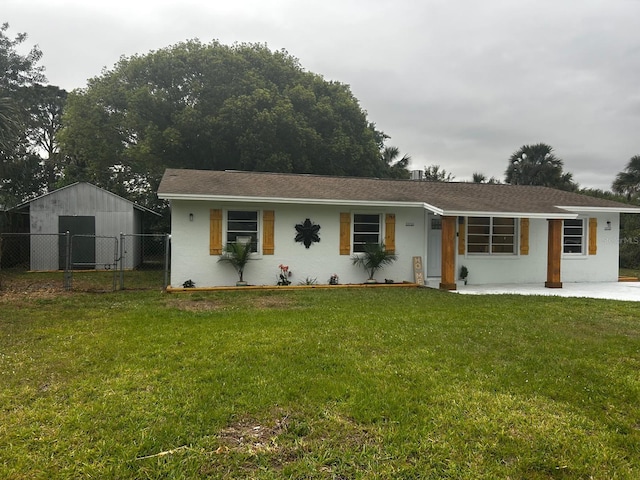 5950 Edison St, Cocoa, FL 32927 - ranch-style home featuring a gate and stucco siding