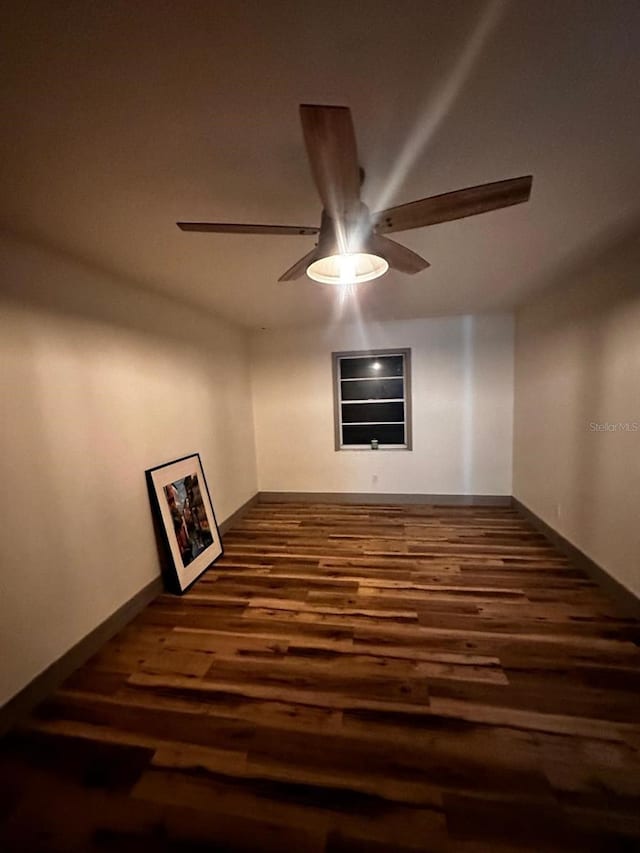 5950 Edison St, Cocoa, FL 32927 - unfurnished room with ceiling fan and wood finished floors