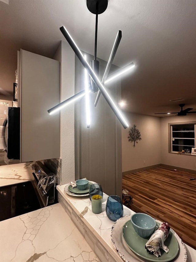 5950 Edison St, Cocoa, FL 32927 - kitchen featuring light stone countertops