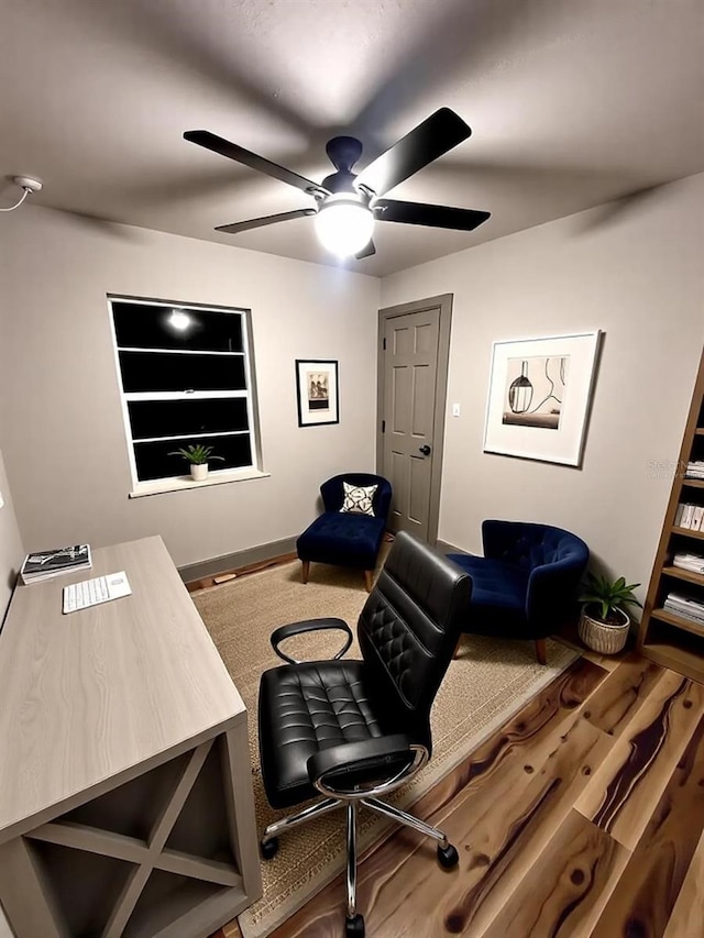 5950 Edison St, Cocoa, FL 32927 - home office with ceiling fan