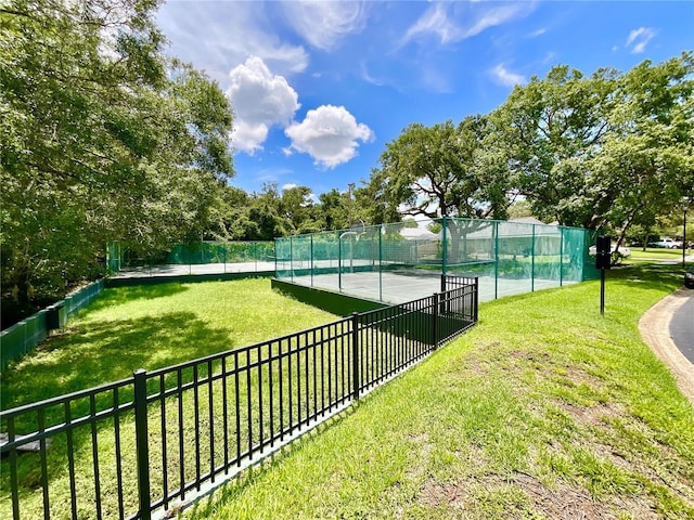 8834 Whispering Oaks Trl, New Port Richey, FL 34654 - view of tennis court