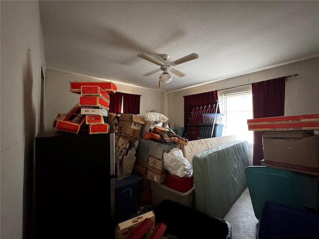 1106 Trellis Ave, Spring Hill, FL 34606 - bedroom with carpet and a ceiling fan
