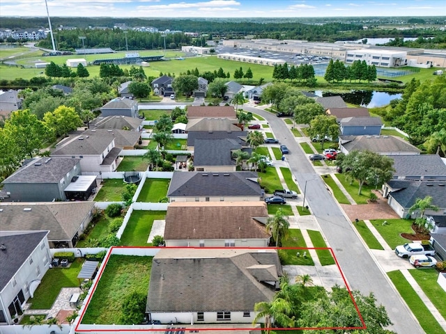 18419 Merseyside Loop, Land O Lakes, FL 34638 - aerial view of residential area featuring property boundaries highlighted