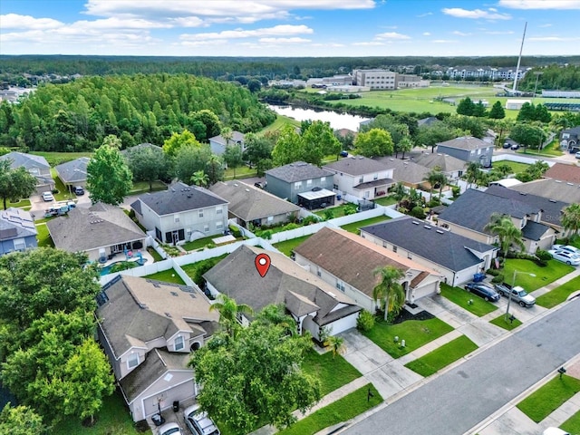 18419 Merseyside Loop, Land O Lakes, FL 34638 - aerial view of residential area with a nearby body of water