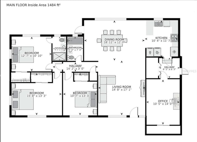 12995 NE 5th Ave, North Miami, FL 33161 - view of room layout