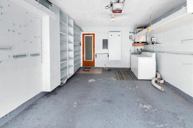 7000 Lafayette N, Pinellas Park, FL 33781 - garage with a garage door opener, separate washer and dryer, and electric panel
