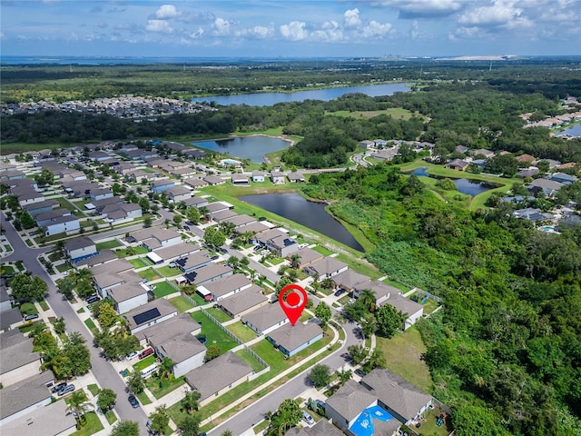 10119 Rose Petal Pl, Riverview, FL 33578 - view of property location with a large body of water and nearby suburban area