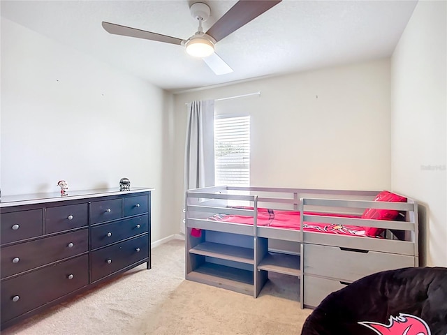 5830 100th Ave E, Parrish, FL 34219 - bedroom featuring light colored carpet and ceiling fan